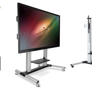 Soporte móvil para monitores de 86'' - Plata